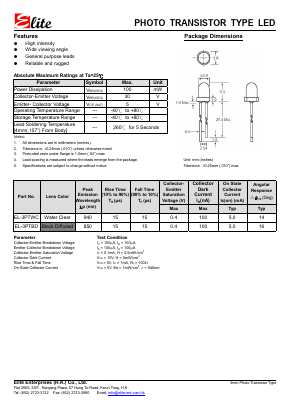 EL-3PTWC Datasheet PDF Elite Enterprises