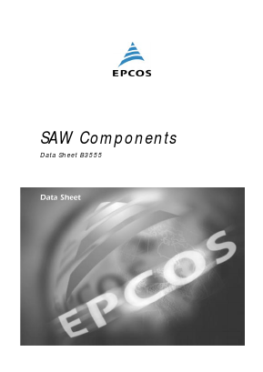 B3555 Datasheet PDF EPCOS AG