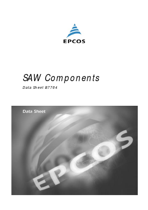 B39901-B7764-E410 Datasheet PDF EPCOS AG