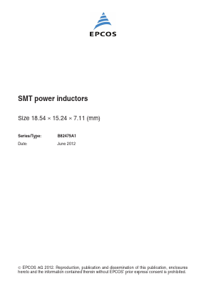 B82479A1153M000 Datasheet PDF EPCOS AG