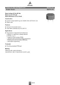 B82791-H15 Datasheet PDF EPCOS AG