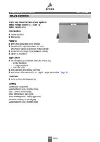 B84143-AFE1 Datasheet PDF EPCOS AG