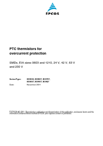 B59606 Datasheet PDF EPCOS AG