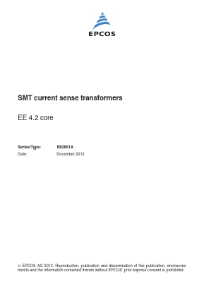 B82801A0214A050 Datasheet PDF EPCOS AG