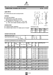 B59751B0120A070 Datasheet PDF EPCOS AG