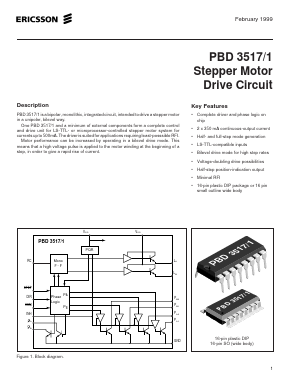 PBD3517/1 Datasheet PDF Ericsson 