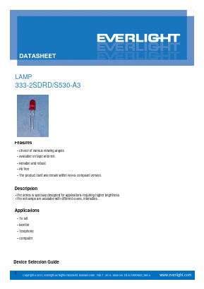 333-2SDRD-S530-A3 Datasheet PDF EVERLIGHT