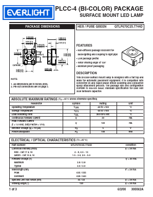 QTLP670C Datasheet PDF EVERLIGHT