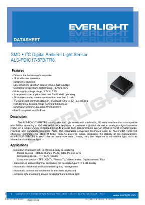 ALS-PDIC17-57B-TR8 Datasheet PDF EVERLIGHT