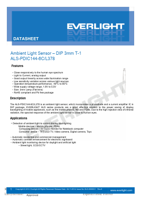 ALS-PDIC144-6C-L378 Datasheet PDF EVERLIGHT