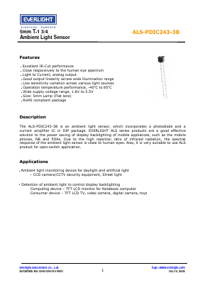 ALS-PDIC243-3B Datasheet PDF EVERLIGHT