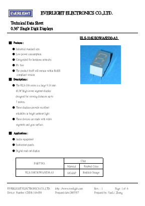 ELS-316USOWA Datasheet PDF EVERLIGHT