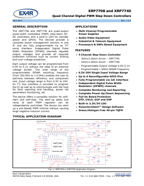 XRP7708ILBTR-F Datasheet PDF Exar Corporation