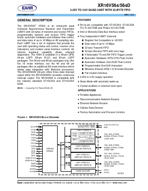 XR16V564IV Datasheet PDF Exar Corporation