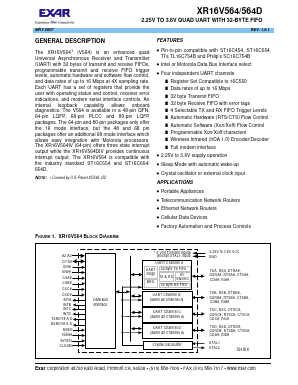 XR16V564IL Datasheet PDF Exar Corporation