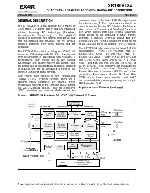 XRT86VL34 Datasheet PDF Exar Corporation