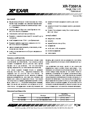 XR-T3591 Datasheet PDF Exar Corporation
