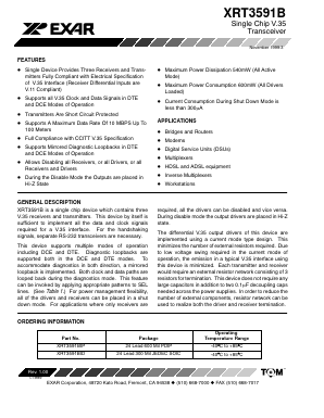 XRT3591 Datasheet PDF Exar Corporation