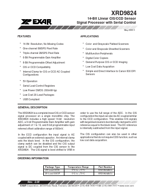 XRD9824ACD Datasheet PDF Exar Corporation