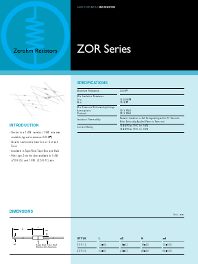 ZOR-25 Datasheet PDF Exar Corporation