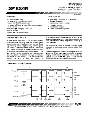 MP7683JN Datasheet PDF Exar Corporation