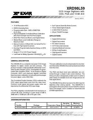 XRD98L59AIG Datasheet PDF Exar Corporation