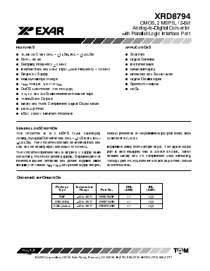 XRD8794 Datasheet PDF Exar Corporation
