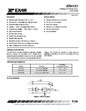 XR4151P Datasheet PDF Exar Corporation
