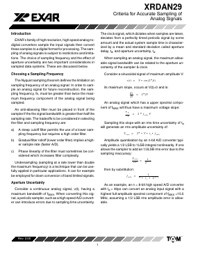 XRDAN29 Datasheet PDF Exar Corporation