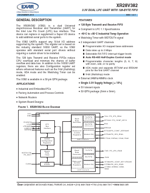XR28V382IL32-F Datasheet PDF Exar Corporation