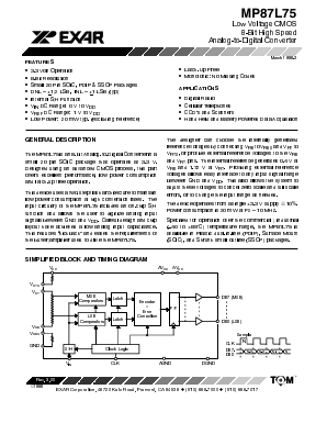 MP87L75 Datasheet PDF Exar Corporation