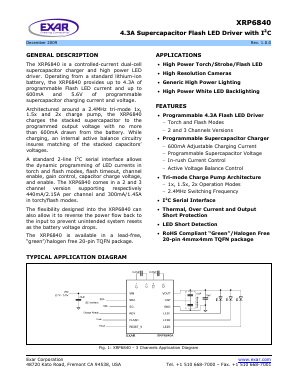 XRP6840 Datasheet PDF Exar Corporation