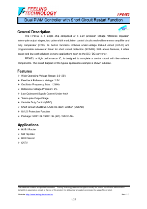 FP5453 Datasheet PDF Feeling Technology Corp.