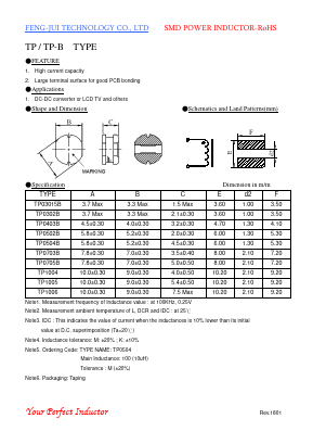 TP1006 Datasheet PDF FENGJUI TECHNOLOGY CO., LTD.