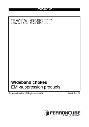 WBC3/R-4B1 Datasheet PDF Ferroxcube International Holding B.V.