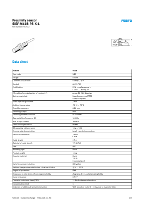 553542 Datasheet PDF Festo Corporation.