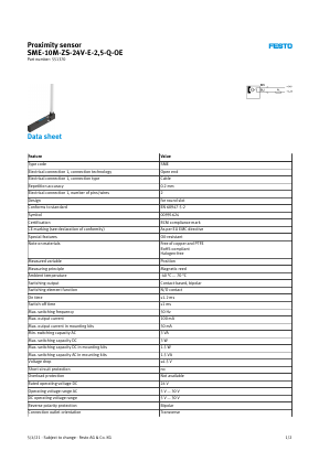 551370 Datasheet PDF Festo Corporation.