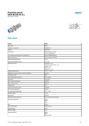 150403 Datasheet PDF Festo Corporation.