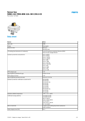 3471008 Datasheet PDF Festo Corporation.