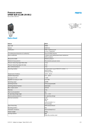 8022767 Datasheet PDF Festo Corporation.