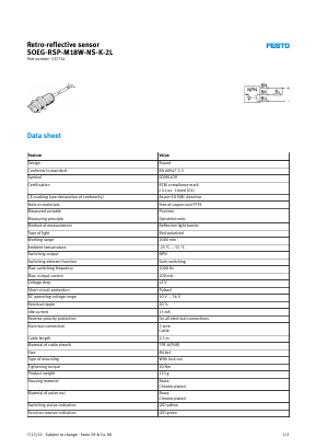 537714 Datasheet PDF Festo Corporation.