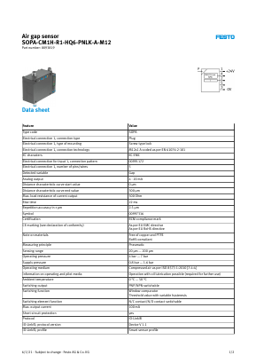 8093819 Datasheet PDF Festo Corporation.