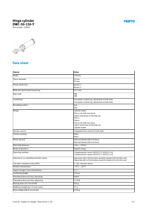 558091 Datasheet PDF Festo Corporation.