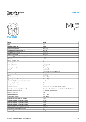 1163038 Datasheet PDF Festo Corporation.