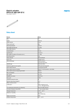 1470777 Datasheet PDF Festo Corporation.