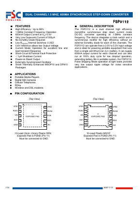 FSP3112MSAD Datasheet PDF FOSLINK SEMICONDUCTOR CO.,LTD