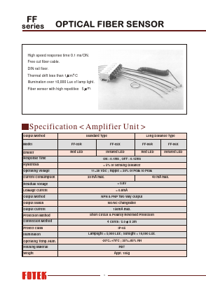 FF-03X Datasheet PDF FOTEK CONTROLS CO., LTD.