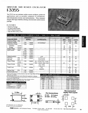 F345-40.000 Datasheet PDF Fox Electronics