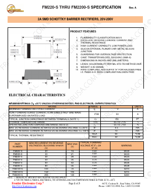 FM220-S Datasheet PDF Frontier Electronics.