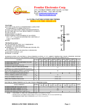 HER201-LFR Datasheet PDF Frontier Electronics.